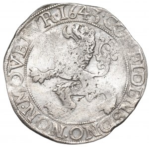 Pays-Bas, Gueldre, thaler à lion, 1643