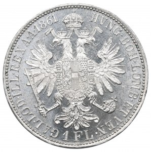 Austria-Hungary, 1 florin 1861