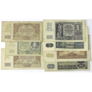 Seconda Repubblica Polacca, Serie di 7 banconote della Banca Emissiva - da 5 a 500 zloty (I)