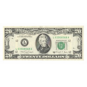 USA, 20 dollars 1988