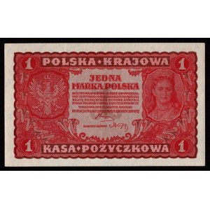 II RP, 1 marka polska 1919 I SERIA GL