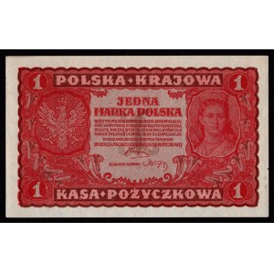 Second Polish Republic, 1 Polish mark, 1919, Series I GL