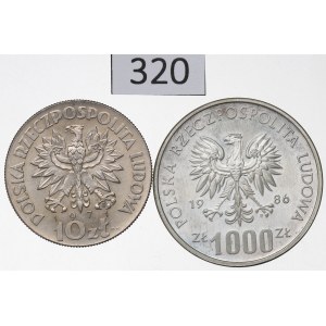 People's Republic of Poland, Set of 10–1,000 zlotych, 1971–86, Proof