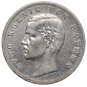 Germany, Bayern, 5 mark 1907