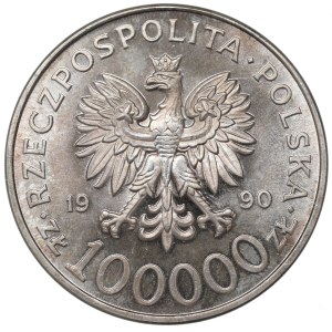 III RP, 100.000 złotych 1990 Solidarność typ A