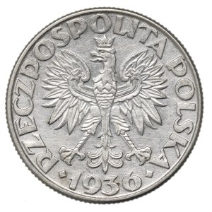 II Republic of Poland, 2 zlote 1936, Ship