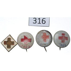 Red Cross Badge Set
