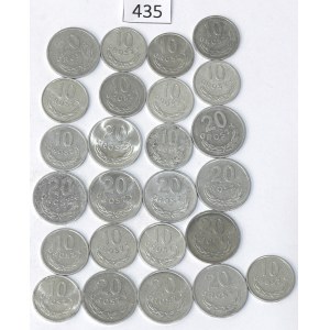 People's Republic of Poland, Set of 10 groszy and 20 groszy, 1949–81