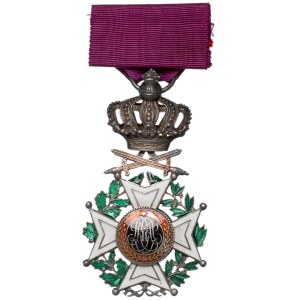 Belgium, Order of Leopold, 5th Class, with swords in a box