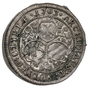 Austria, Leopold I, 3 kreuzer 1702, Graz