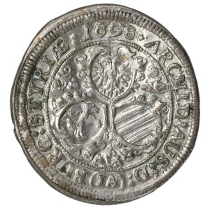 Austria, Leopold I, 3 kreuzer 1698, Graz
