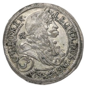 Austria, Leopold I, 3 kreuzer 1698, Graz