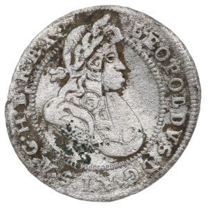 La Silésie sous le règne des Habsbourg, Léopold Ier, 1 kreuzer, 1699, Brzeg