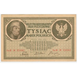 Second Polish Republic, 1000 Polish marks 1919 Ser.B.
