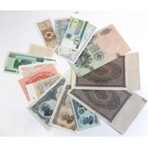 Set of world banknotes - 15 pcs.