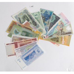 Set of world banknotes - 15 pieces (including polymers)