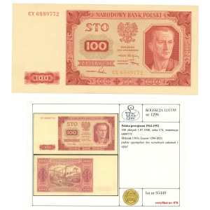 100 złotych 1948 CX Ex Lucow