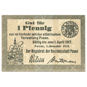 Poznań, 1 pfennig, 1916