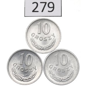People's Republic of Poland, Set of 10 groszy, 1949–67