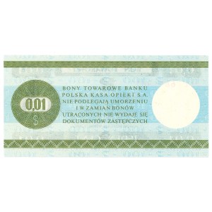 Pewex, Bon Towarowy, 1 cent 1979 - HL