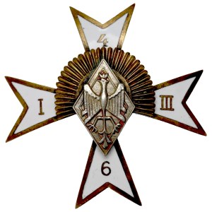 Abzeichen des 6. Reiter-Schützenregiments, Żółkiew – gravierte Ausführung
