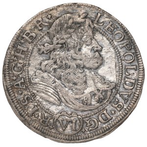 Śląsk pod panowaniem Habsburgów, Leopold I, 6 krajcarów 1675, Wrocław