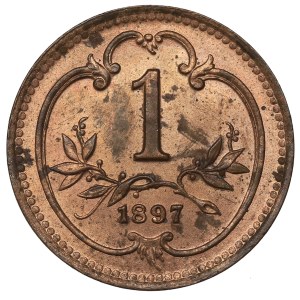Austria, 1 heller, 1897