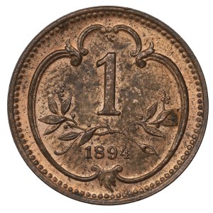 Austria, 1 heller 1894