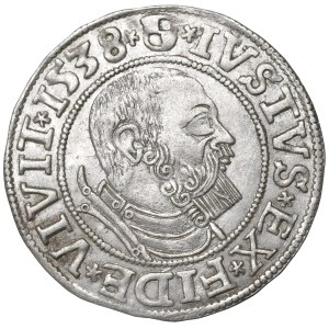 Prusy Książęce, Albreht Hohenzollern, Grosz 1538, Królewiec