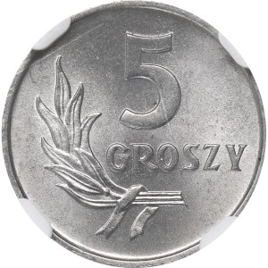 PRL, 5 groszy 1971 - NGC MS66