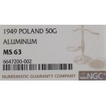 Polská lidová republika, 50 grošů, 1949 – NGC MS63