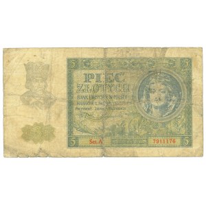 GG, 5 zlotych 1940 A and B - set of 2 copies