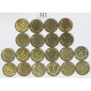 People's Republic of Poland, Set of 2 zlote, 1975–79