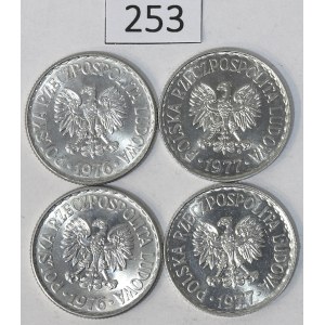 People's Republic of Poland, 1 zloty Set, 1976–77