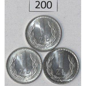 PRL, Zestaw 1 złoty 1975-77