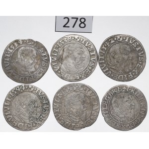 Ducal Prussia and Silesia, Set of groszy