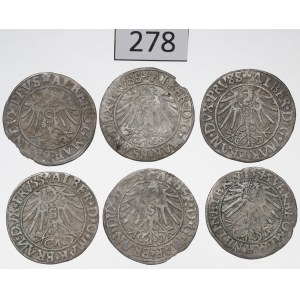 Ducal Prussia and Silesia, Set of groszy