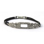 Art Deco, Watch Case Bracelet with Diamonds - BEAUTIFUL