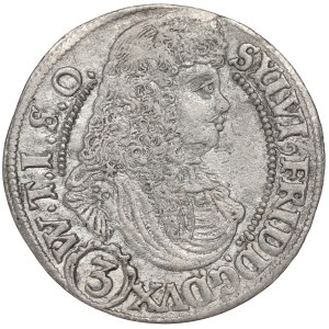 Schlesien, Duchy of Oels, Sylvius Friedrich, 3 kreuzer 1676