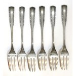 Petites fourchettes à dessert Hefra - argent