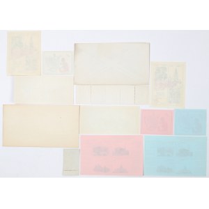 Set of Solidarity and religious stamps and commemorative bricks, 13 pieces