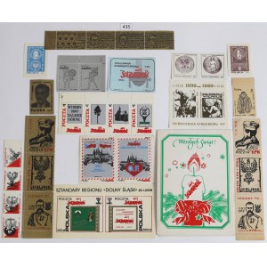 Set of Solidarity stamps and bricks, 16 pieces. (I)
