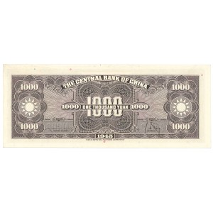 China, 1000 Yuan 1945