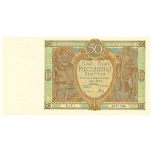 Druhá polská republika, 50 zlotých, 1929 EJ.