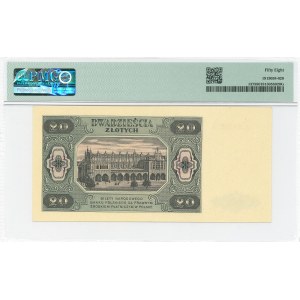 PRL, 20 złoty 1948 CL - PMG 58