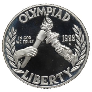 United States, 1 dollar, 1988