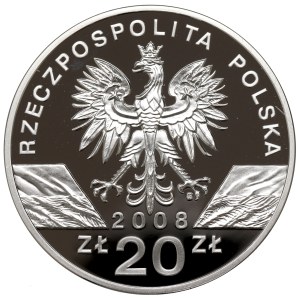 III RP, 20 złotych 2008 - Sokół wędrowny