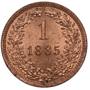 Austria, 1 kreuzer 1885
