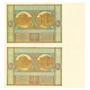 Druhá polská republika, 50 zlotých, 1929, EF, EY – 2 ks.
