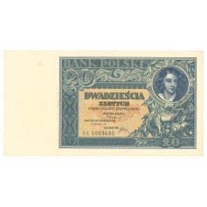 Second Polish Republic, 20 złoty 1931 DK